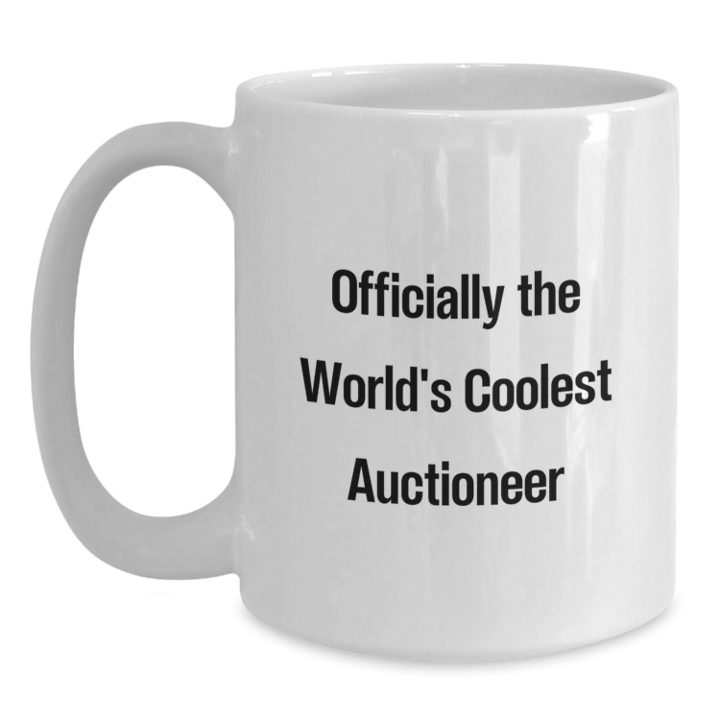 Funny Auctioneer White Coffee Mugs Gifts from Friends for Christmas - Main