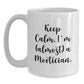 Funny Mortician Gifts from Friends, White Coffee Mug for Mortician, Keep Calm I'm almost A Mortician Christmas Unique Mugs - Main