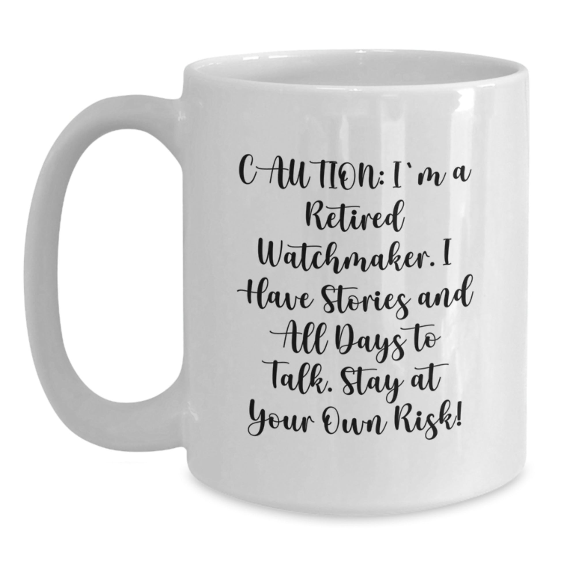 Funny Watchmaker Gifts from Men, Unique White Coffee Mugs for Watchmaker Friends, Christmas Unique Gifts for Men, Women, Watchmaker Lovers - Main