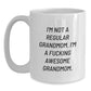 Funny Grandmom Gifts for Women, White Coffee Mug from Men, I'm Not A Regular Grandmom. - Main