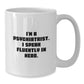Funny Psychiatrist Gifts from Friends - White Coffee Mug with I'm A Psychiatrist. I Speak Fluently In genius. Quote for Birthday - Additional