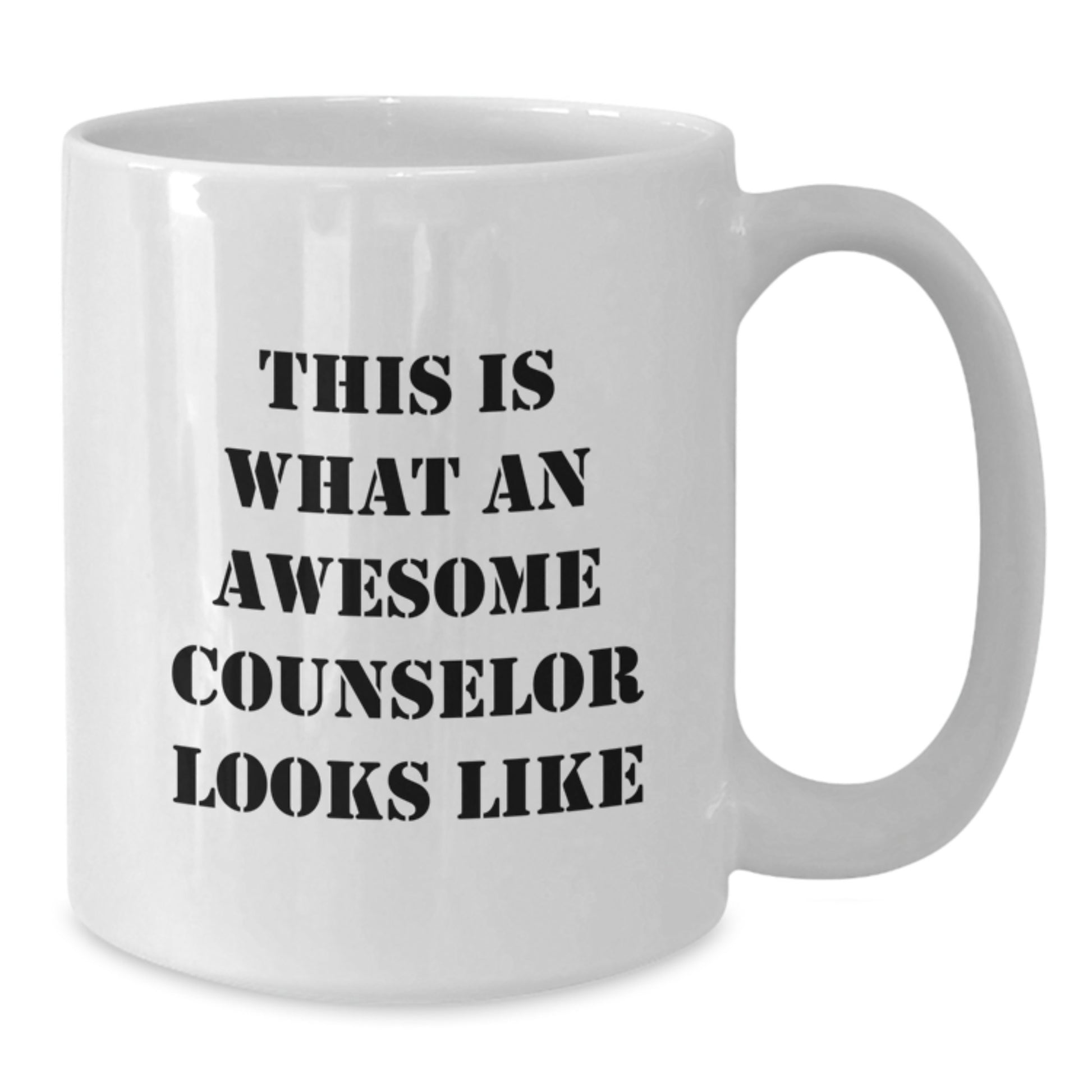 Counselor Gifts from Friends - This Is What An Awesome Counselor Looks Like, Graduation Unique Gifts for Counselor, White Coffee Mug - Additional