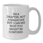 Funny Drafter Gifts from Friends, Coworkers, or Family - White Coffee Mug for Birthday - Additional