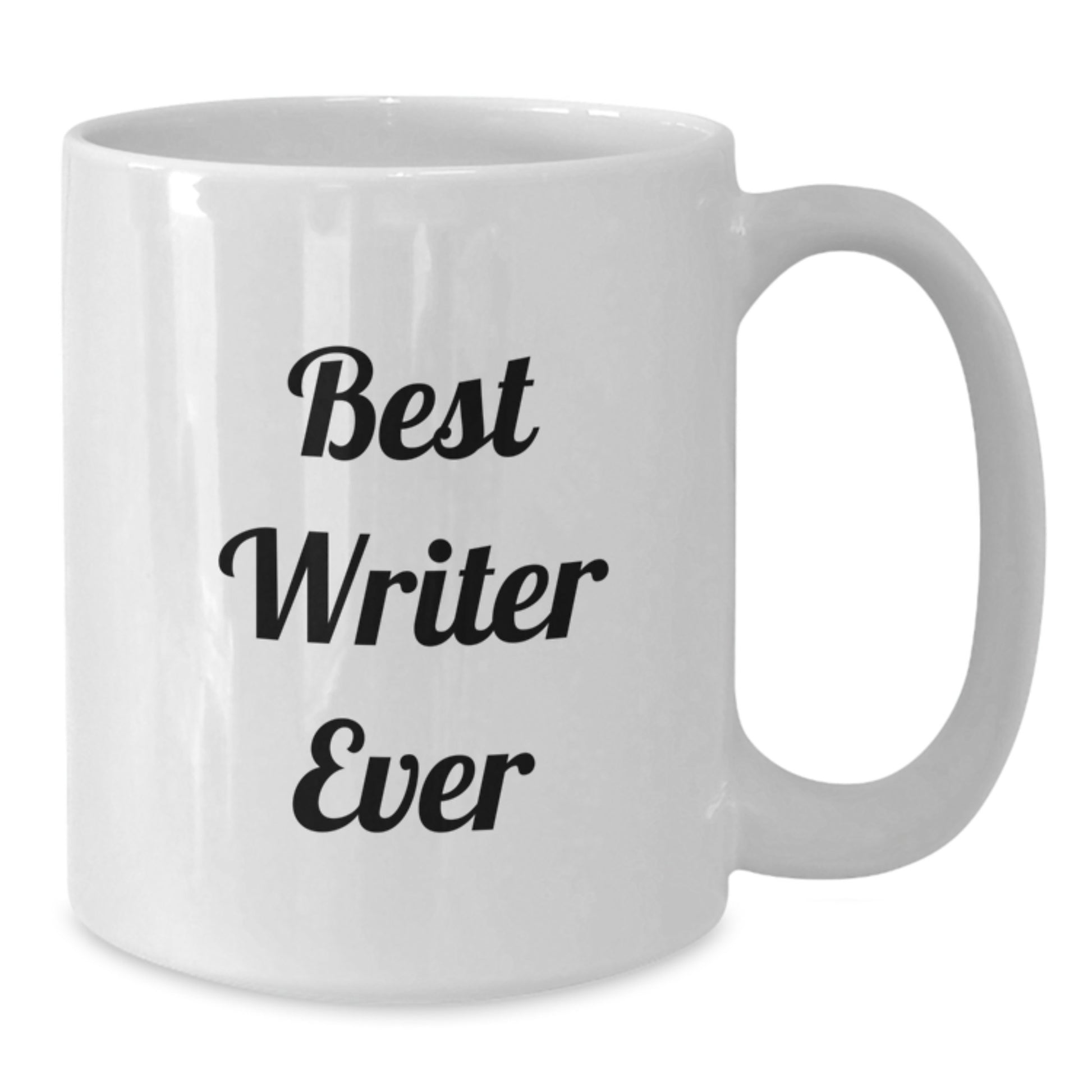 Funny Writer Gifts from Friends for Graduation Unique Mugs Best Writer Ever, White Coffee Mug with Inspirational Quote - Additional