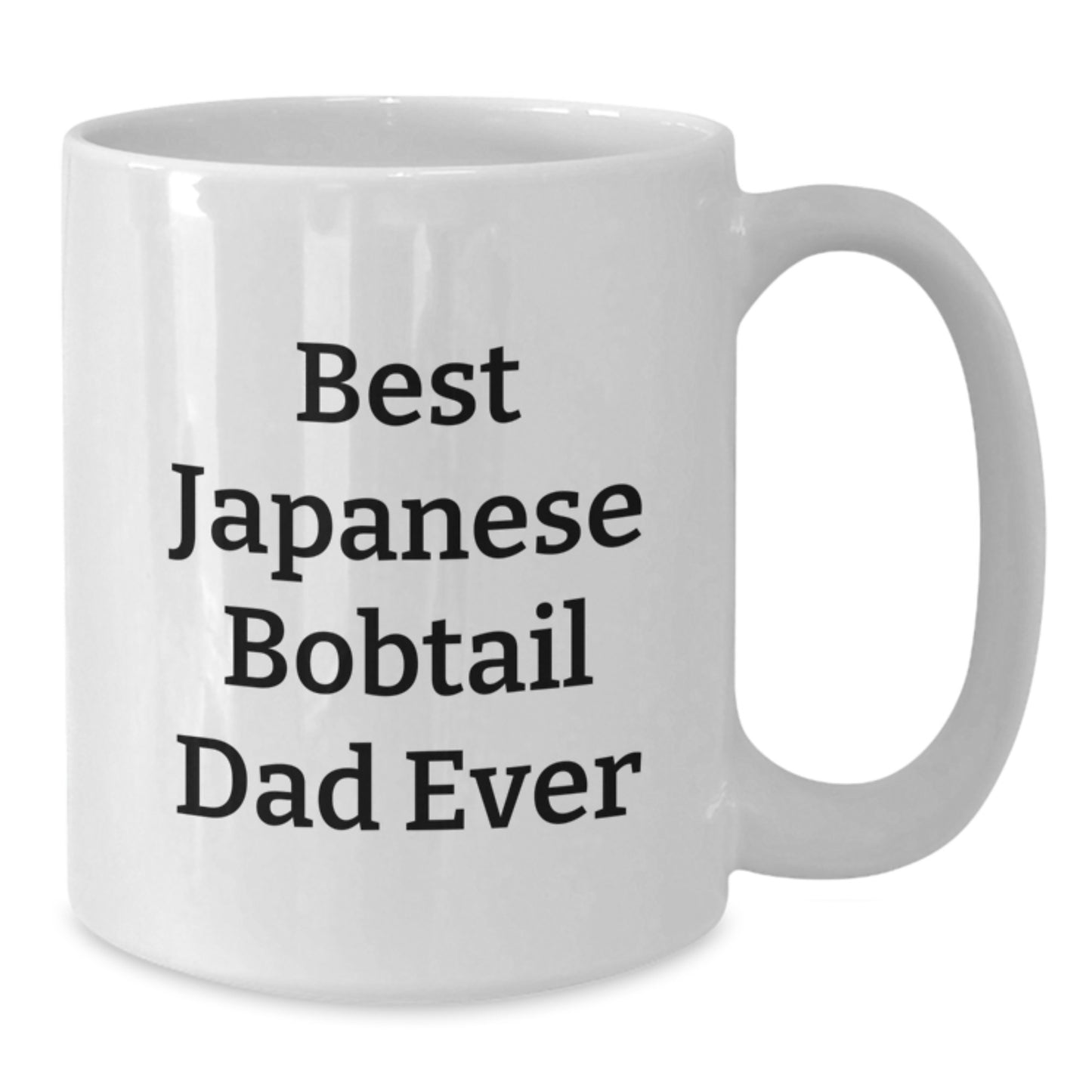 Funny Japanese Bobtail Cat Dad Gifts from Men to Friends for Graduation Unique White Coffee Mug - Additional