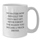 Funny Truck Driver White Coffee Mug Gifts from Men to Truck Driver Friends - Additional