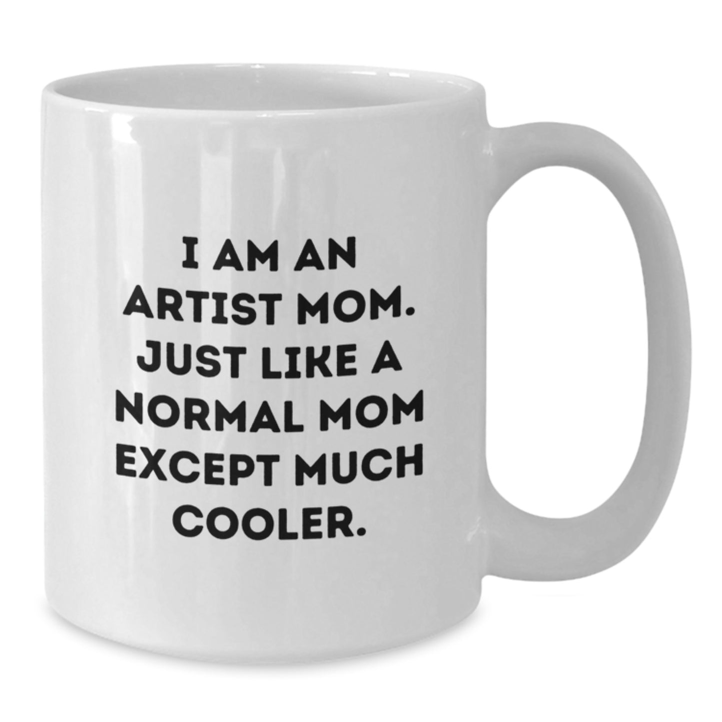 Funny Artist White Coffee Mug, Gifts from Artist Mom, Unique Christmas Unique Gifts for Artist Friends, White Ceramic Mug with Funny Quote - Additional