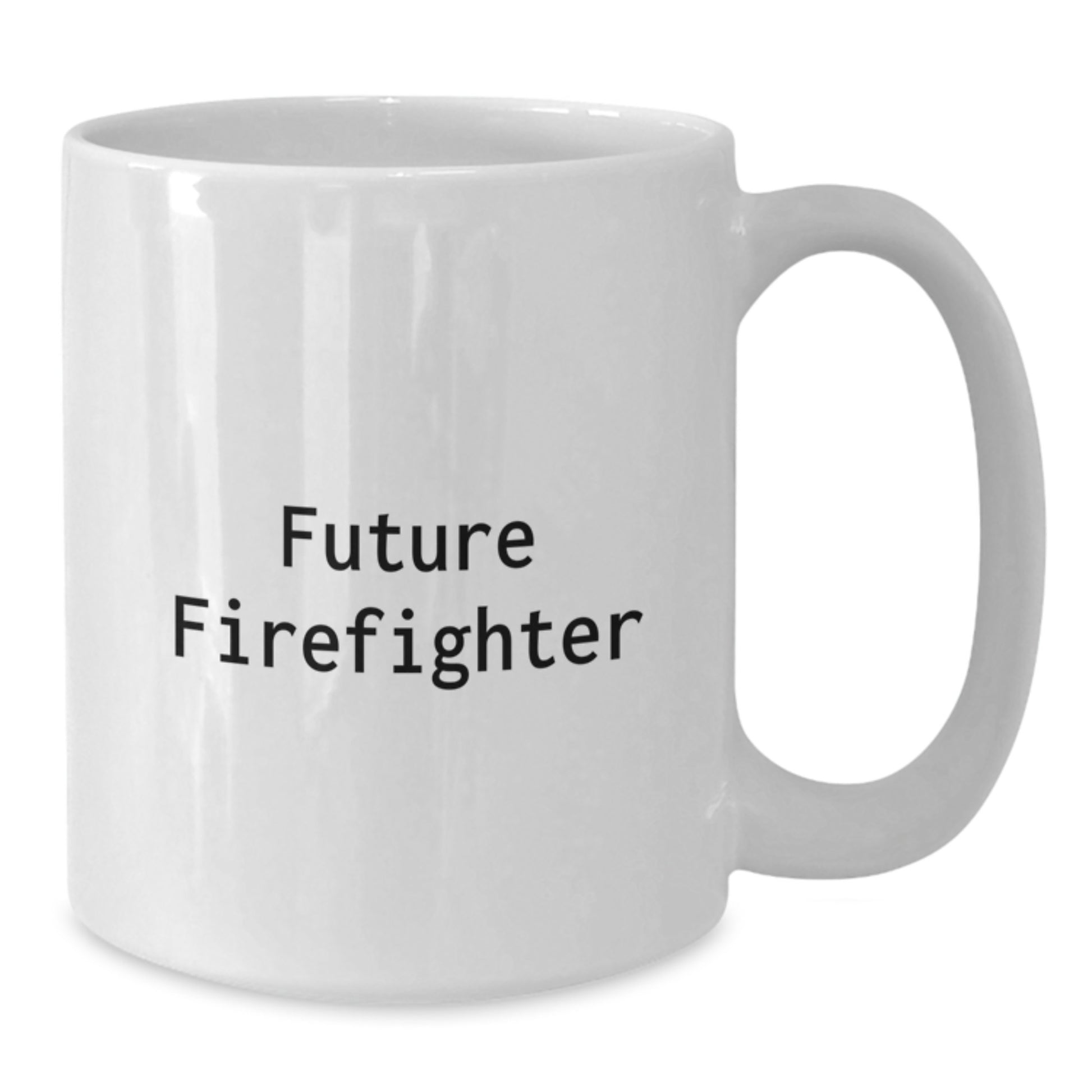 Funny Firefighter Gifts for Men - Future Firefighter White Christmas Coffee Mug, Gifts from Men to Firefighter Friends - Additional