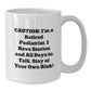 Funny Podiatrist Gifts from Family for Friends, 'Caution: I'm A Retired Podiatrist...' White Coffee Mug - Additional