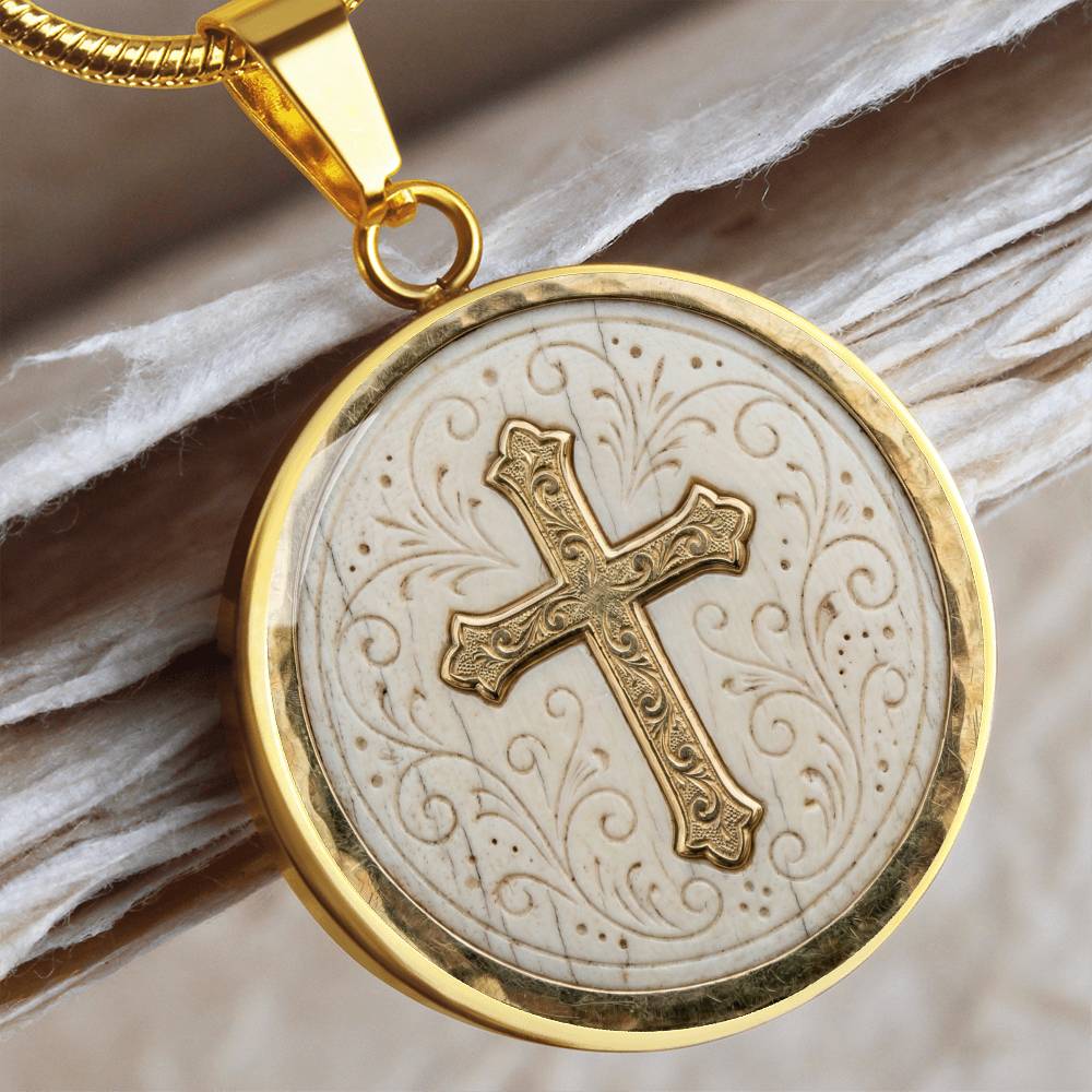 Ornate Cross Necklace or Keychain, Catholic Necklace for Women, Christian Jewelry Gift, Elegant Religious Pendant Gift