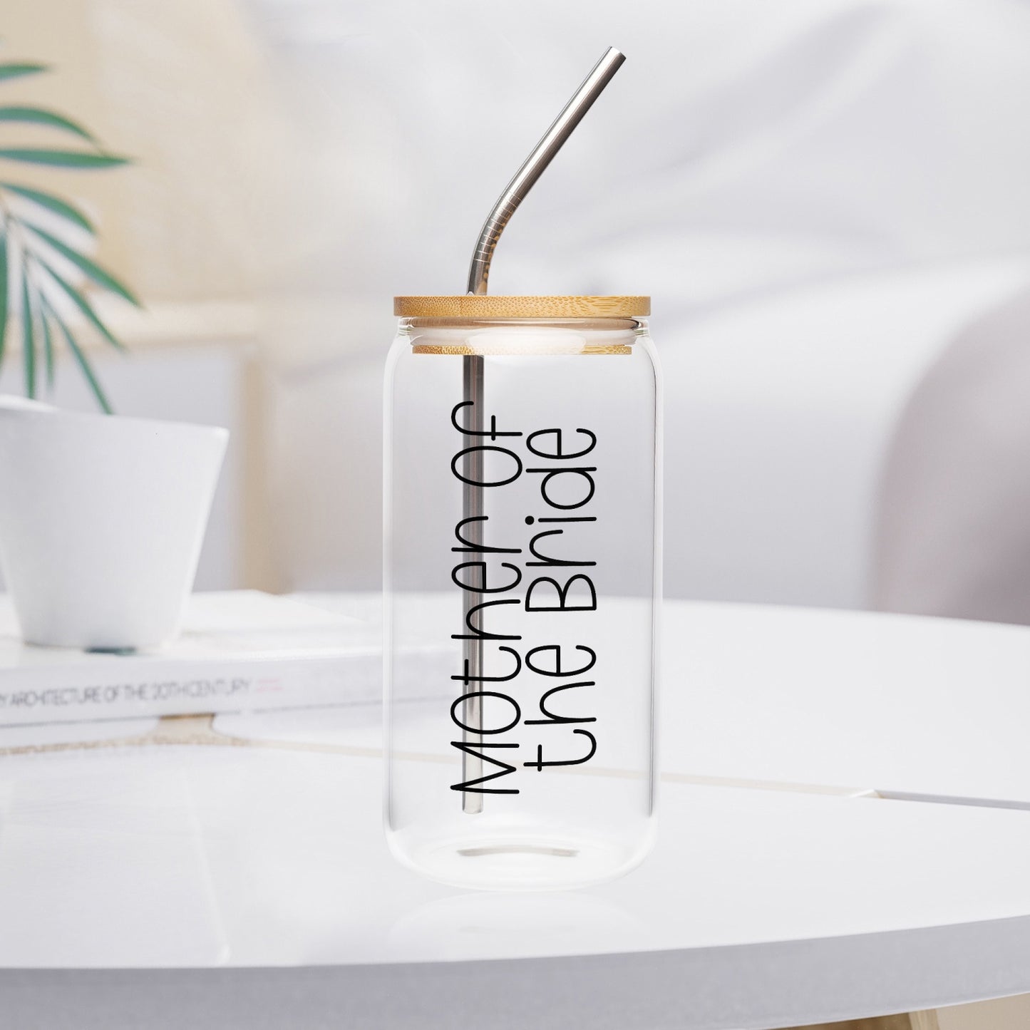 Mother of the Bride Tumbler with Bamboo Lid