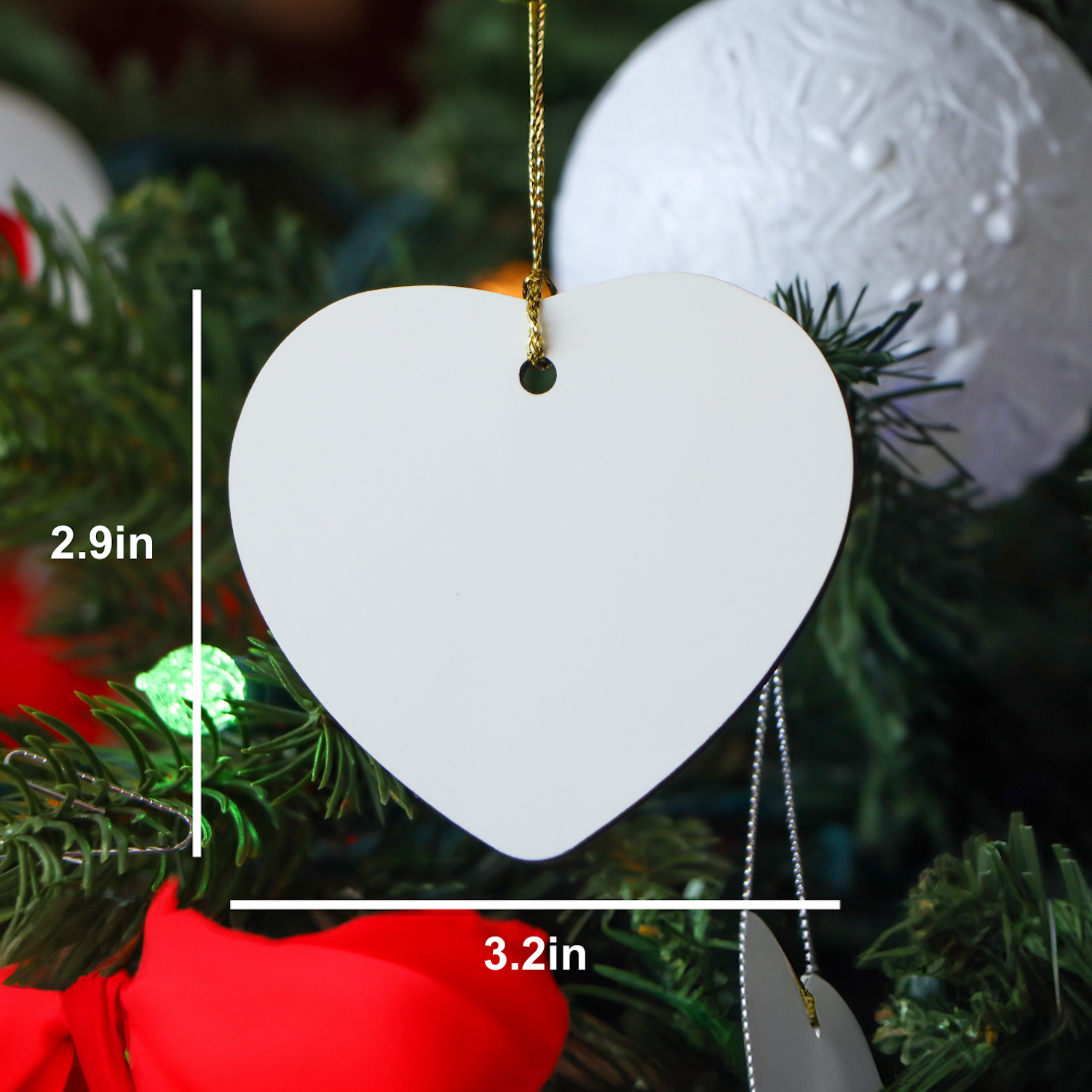 Gifts from Friends and Family for Substitute Teachers, Funny 'Certified Substitute Teacher' Heart Ornament, Perfect Christmas Unique Gift Idea, Heartfelt Present for Men, Women, or Coworkers - Image 2