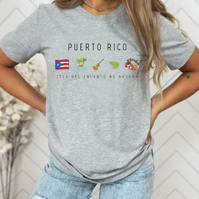 Isla Del Encanto No Basura Camiseta