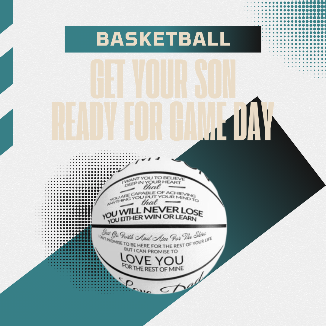 Son Love Dad Basketball - Four Panel Printed