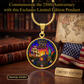 America 250th Anniversary Necklace or Keychain Stained Glass Style Statue of Liberty Ship Patriotic USA Commemorative Limited Edition
