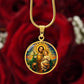 Saint Joseph and Child Jesus Necklace or Keychain, Catholic Patron Saint of Fathers Jewelry, Christian Faith Gift