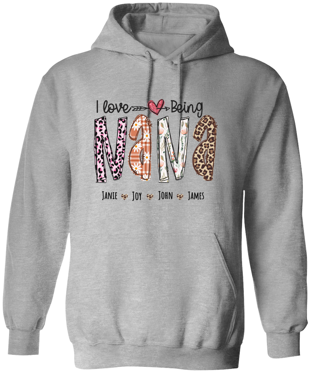 Personalized Love Being Nana Hoodie