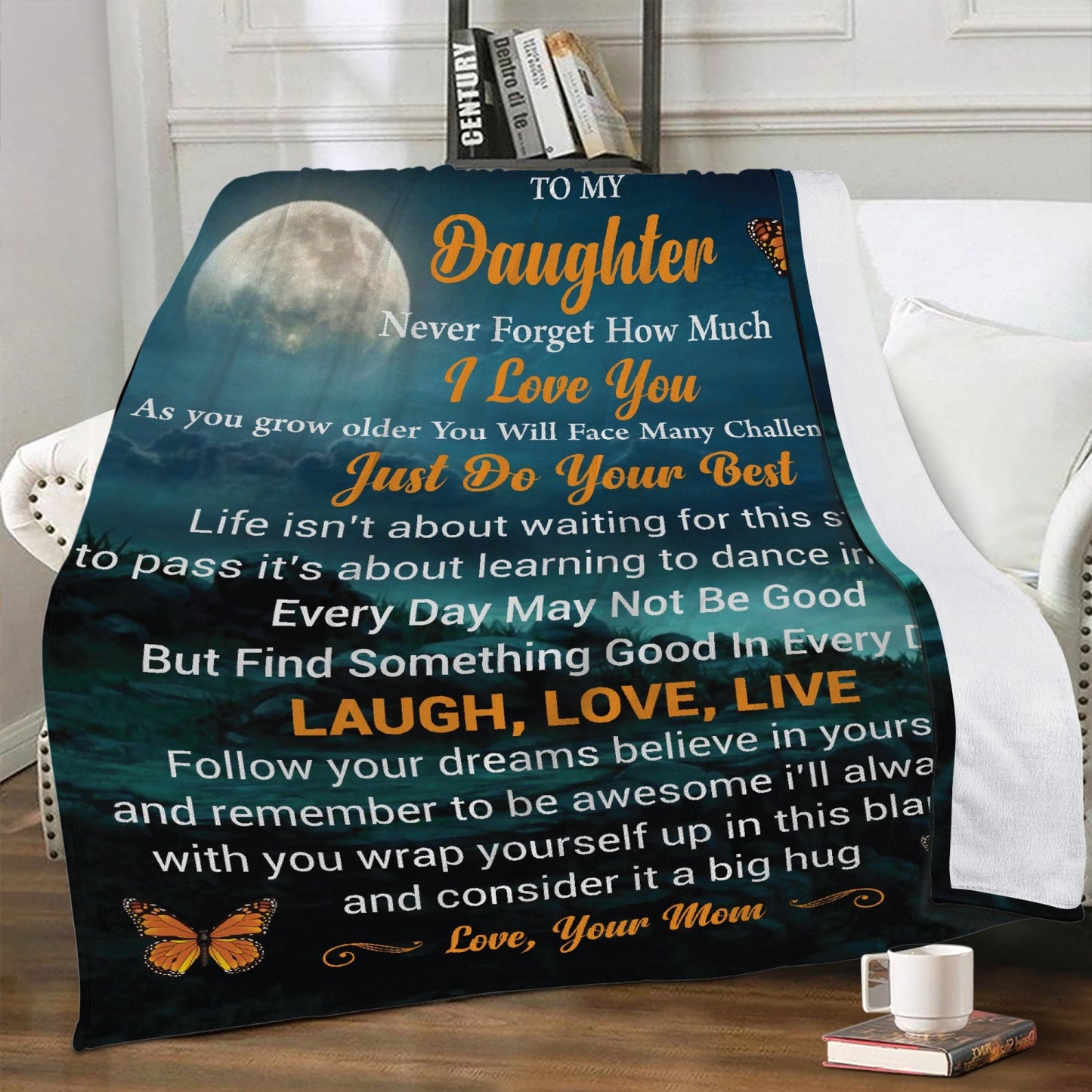 Daughter As You Grow Fleece Blanket