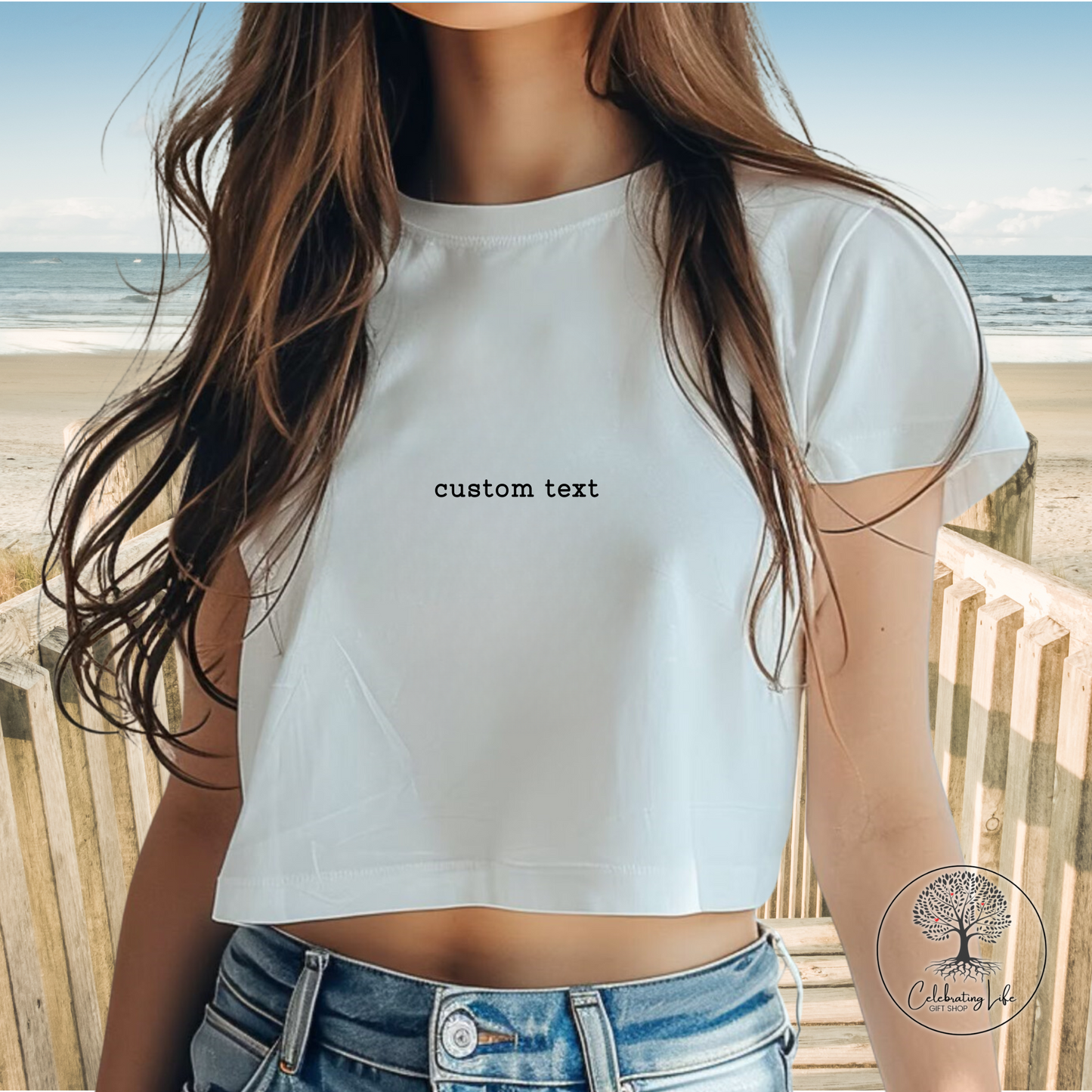 Custom Text Baby Tee