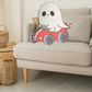 Halloween Plush Car Racing Ghost Pillow