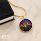250 Years of Freedom Necklace or Keychain Stained Glass Style Statue of Liberty Independence Hall Patriotic USA Commemorative Limited Edition