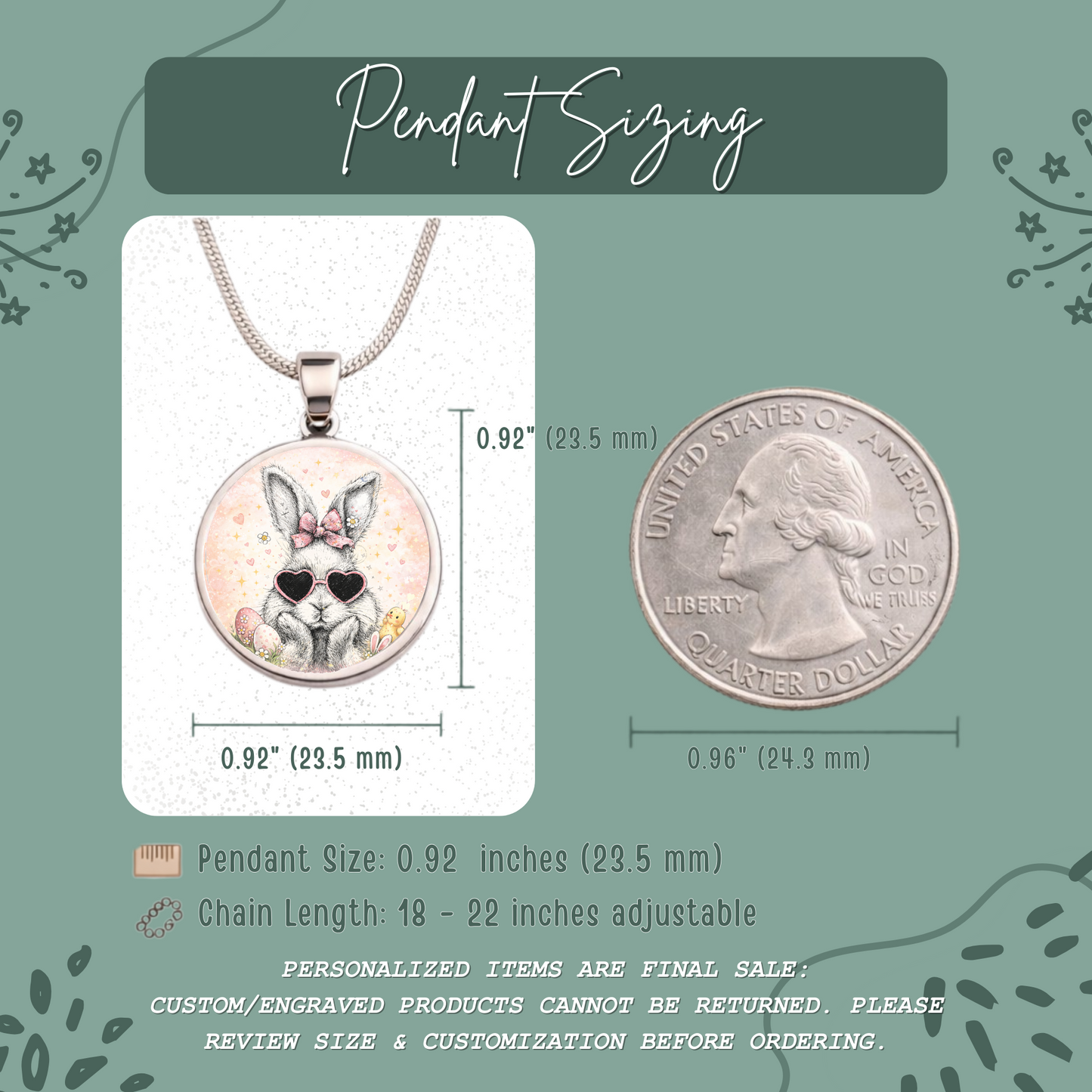 Cute Bunny Necklace or Keychain, Easter Bunny Jewelry, Rabbit Necklace for Teen Girl, Easter Basket Stuffer Gift