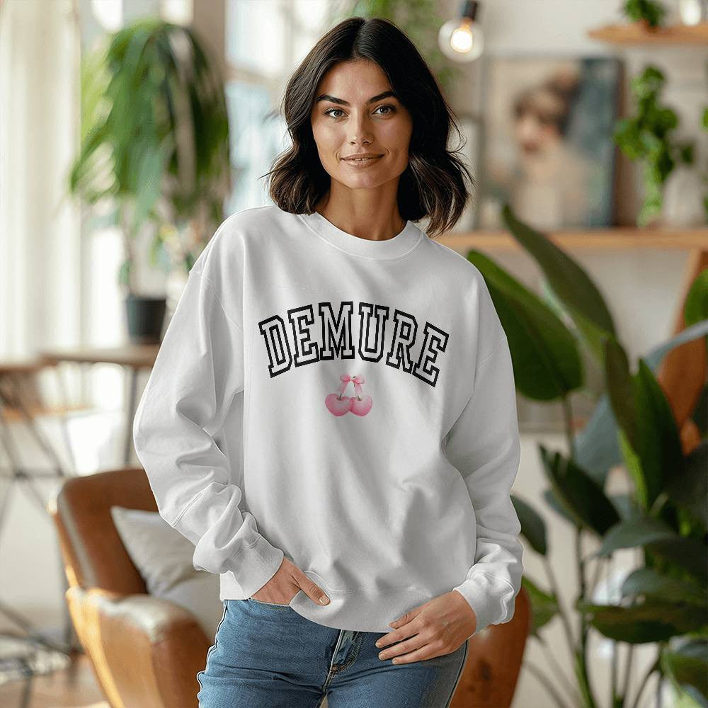 Demure Coquette Cherry Sweatshirt