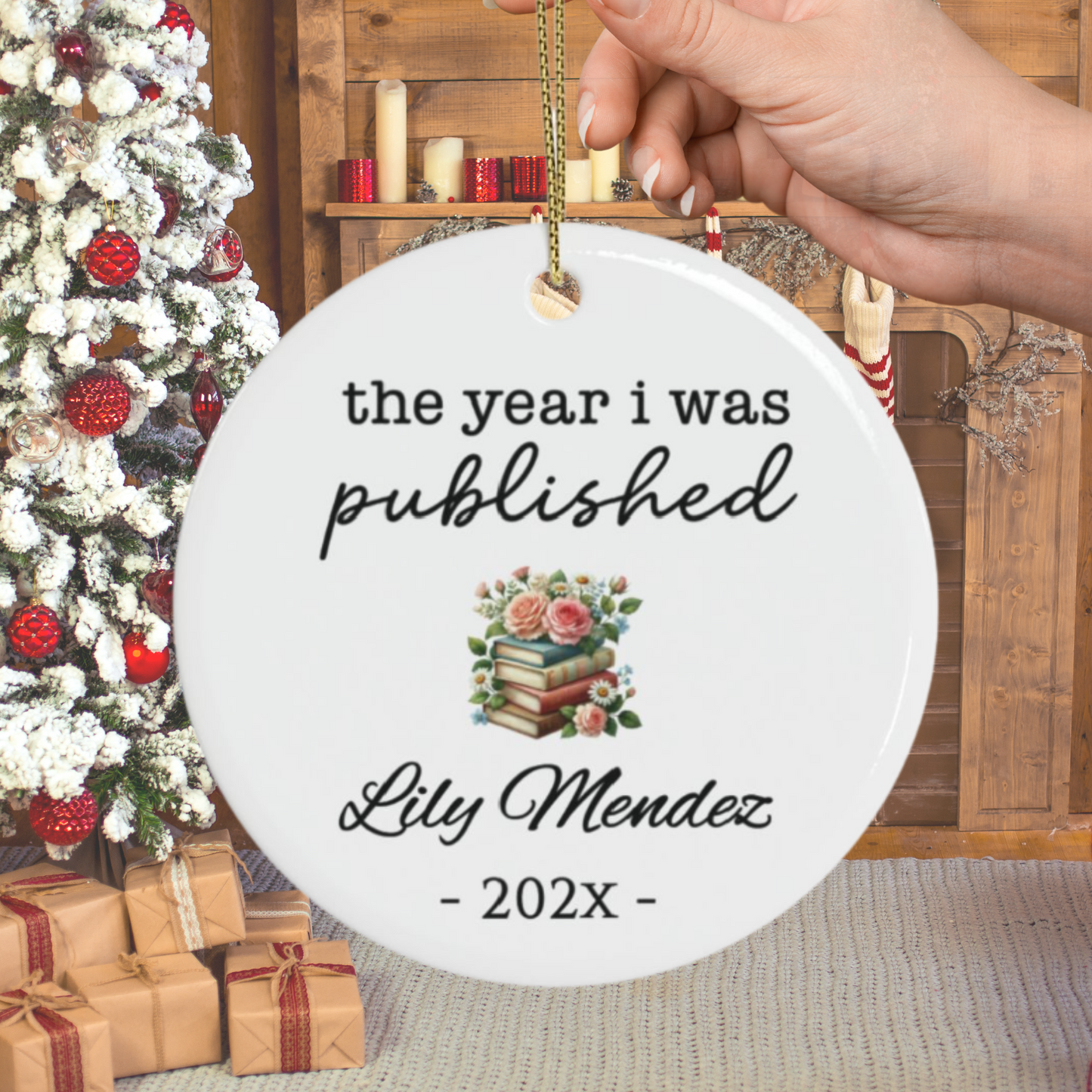 Personalized Author Ornament, The Year I Was Published, Custom Published Author Gift, New Writer Christmas Ornament Keepsake, Bestselling