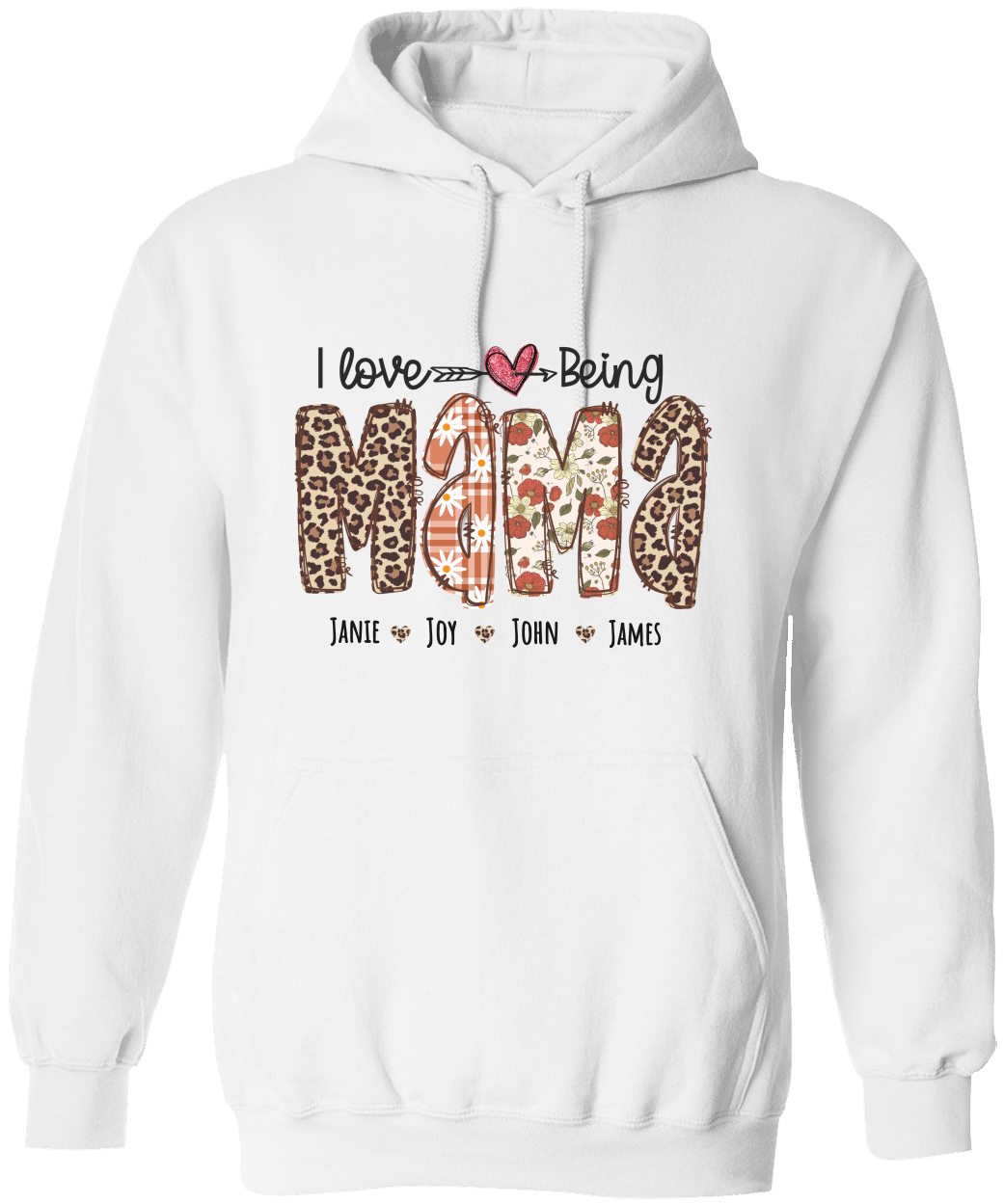 Personalized Love Mama Hoodie