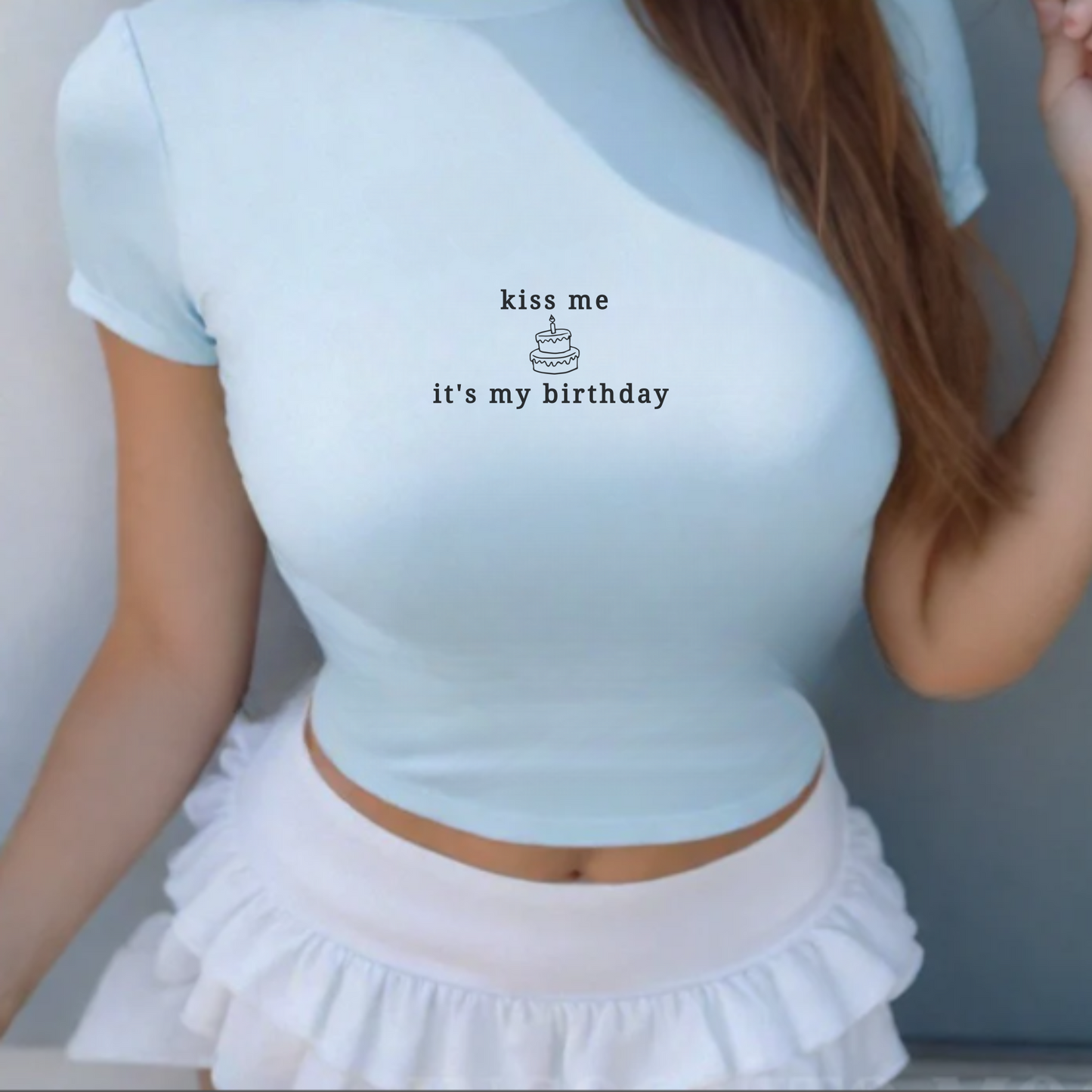 Kiss Me It's My Birthday Baby Tee