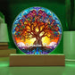 Stained Glass Style Tree of Life Acrylic Art