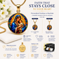 Mary and Baby Jesus Necklace or Keychain, Catholic Necklace, Virgin Mary Jewelry, Religious Keepsake Gift