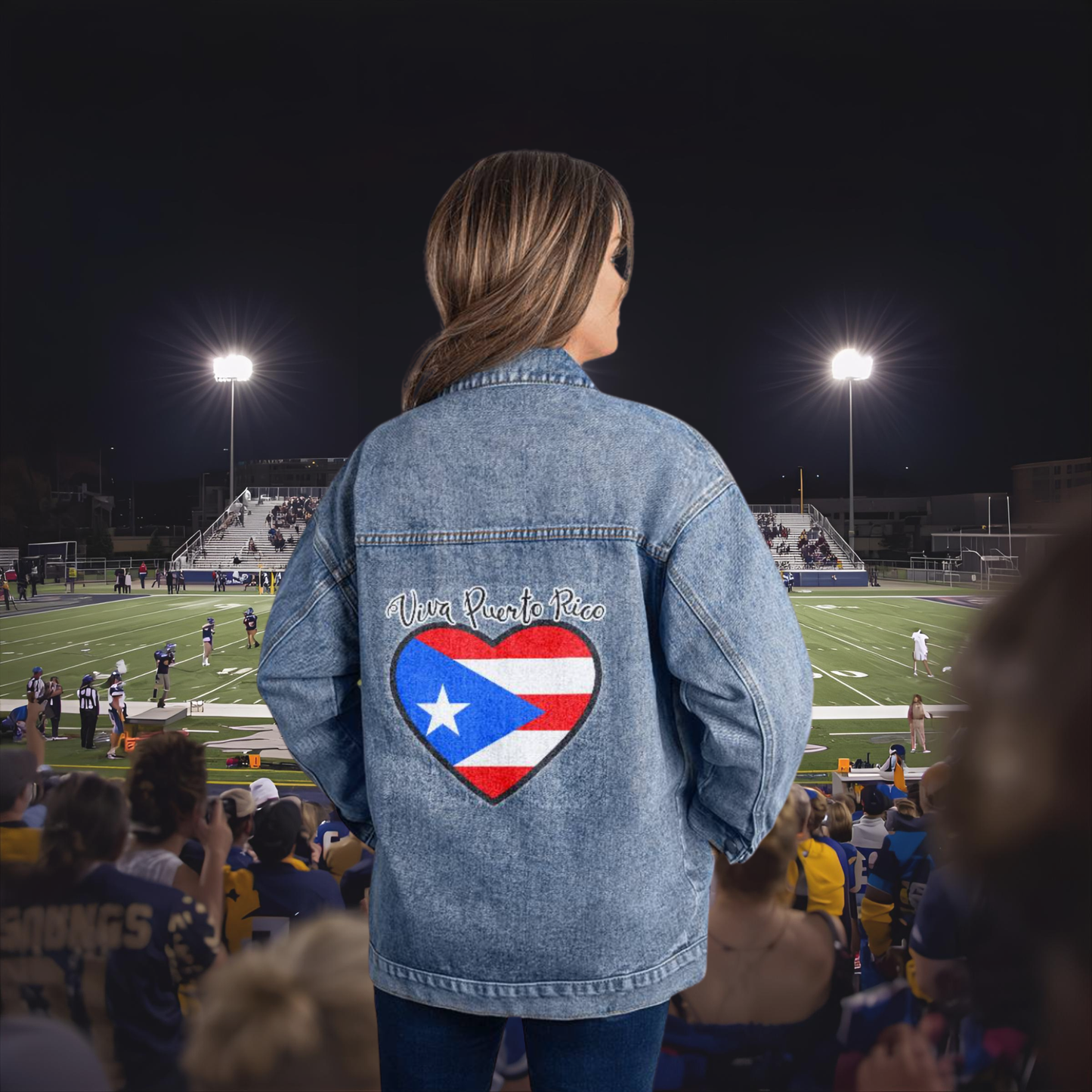 Unisex Viva Puerto Rico Jean Jacket