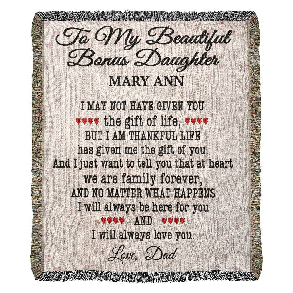 Step Daughter Blanket - Personalized