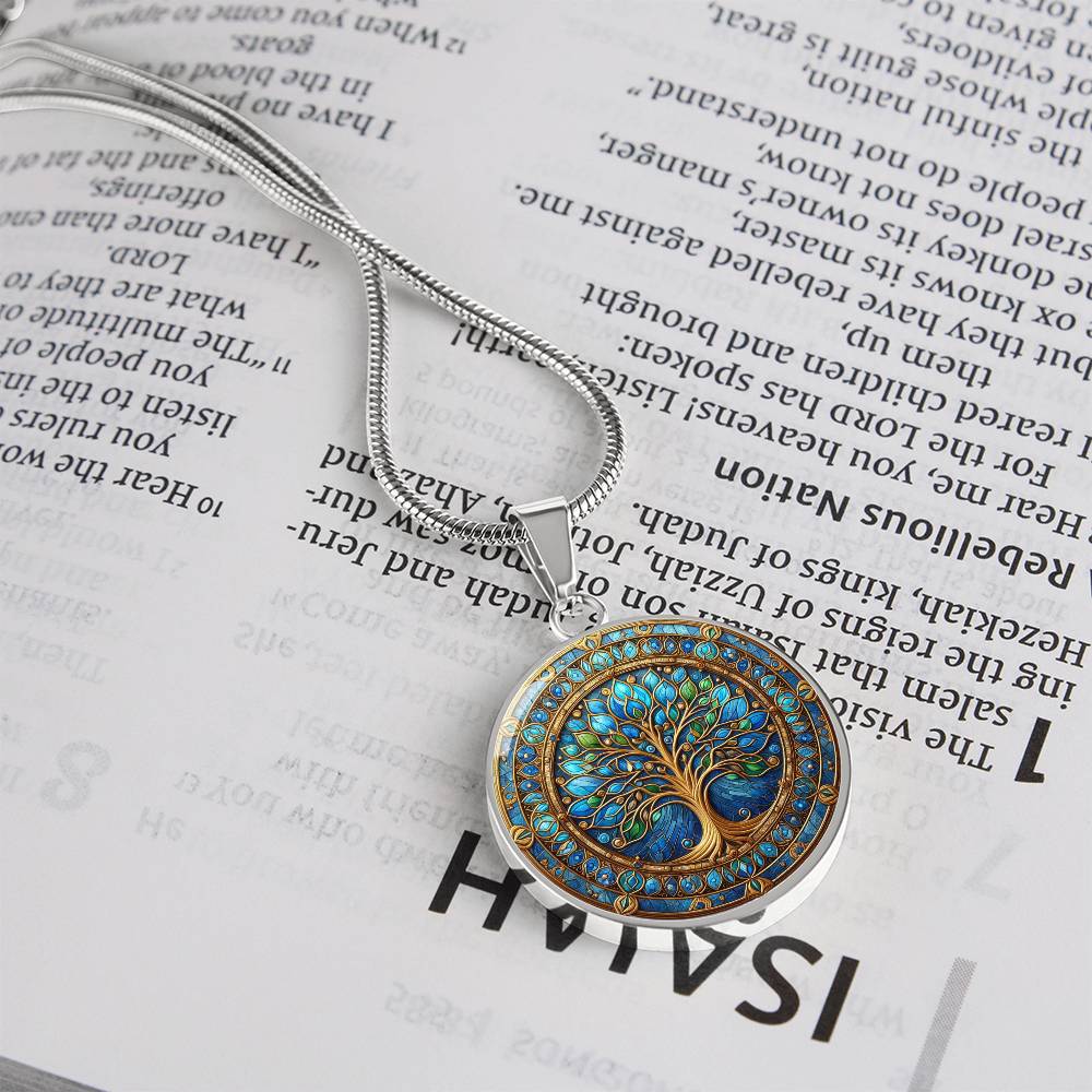 Stained Glass Tree of Life Necklace and Bracelet