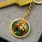 Saint Christopher Necklace or Keychain, Patron Saint of Travelers Jewelry, Catholic Travel Protection Pendant