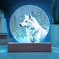 Winter Wolf LED Light Plaque