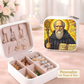 Saint Benedict Necklace or Keychain, Catholic Protection Medal Jewelry, Christian Faith Pendant Gift