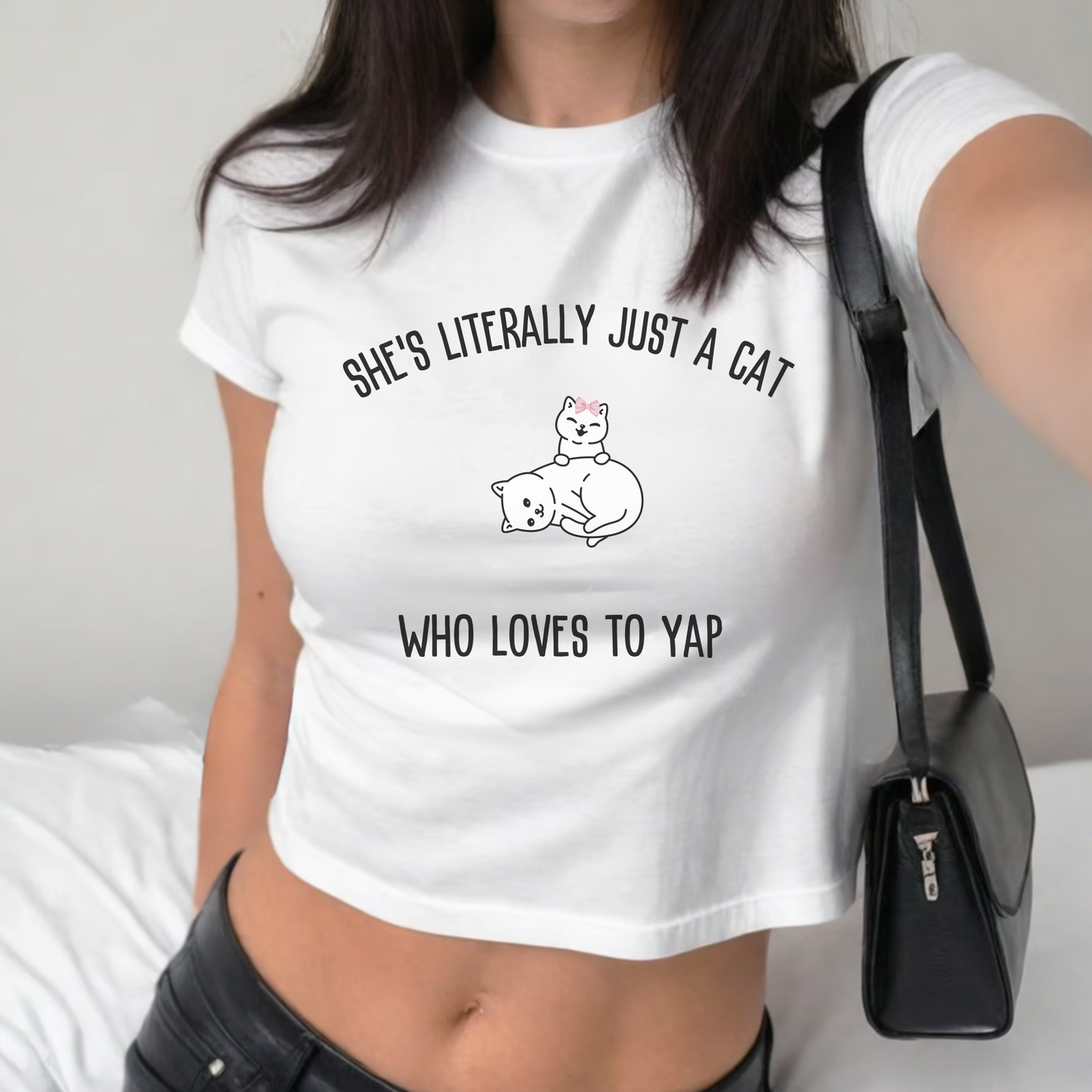 Just a Cat Yapper Baby Tee