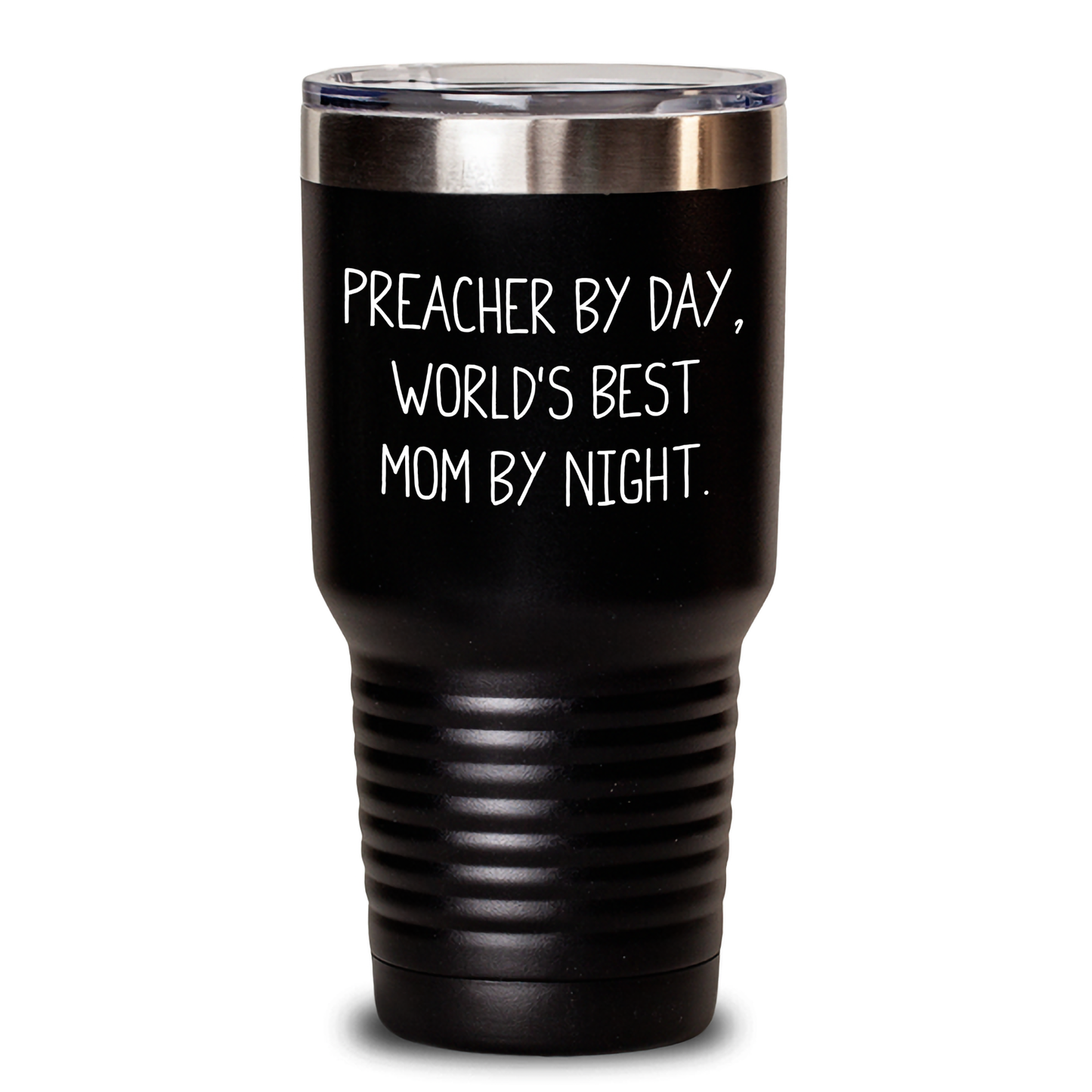 Funny Preacher Gifts by Day, World's Best Mom By Night Tumbler, Graduation Unique Gifts from Friends to Preacher, 20oz or 30oz Capacity - Main