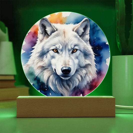 Watercolor White Wolf Gift