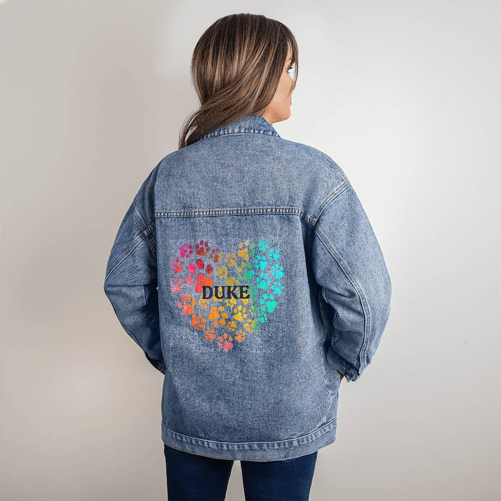 Personalized Dog Lover Denim Jacket