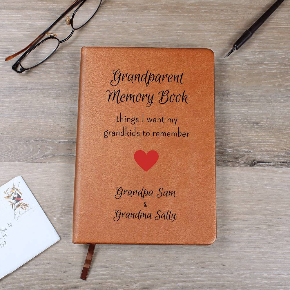 Personalized Grandparent Memory Book Journal