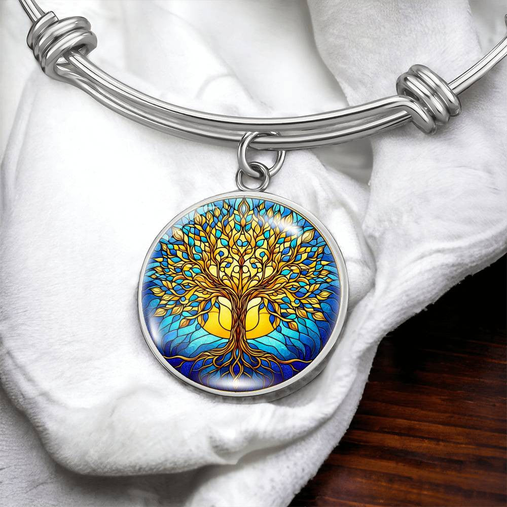 Stained Glass Jewelry - Necklace and Bangle