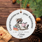 Happy Retirement Ornament – Personalized Retirement Gift – A New Chapter Begins Keepsake, Coworker Gift, Boss Gift, Employee Gift, Christmas