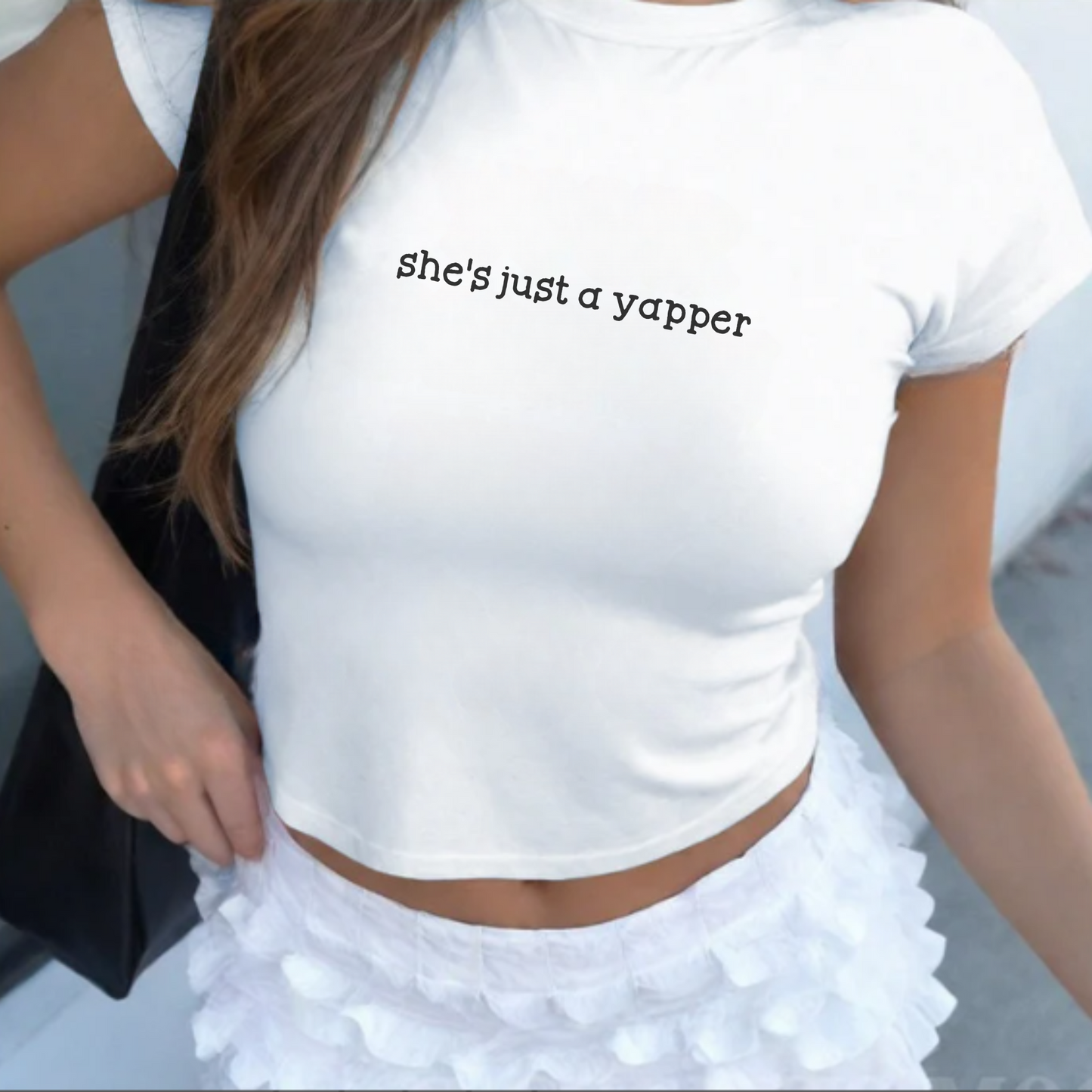 She's Just a Yapper Baby Tee