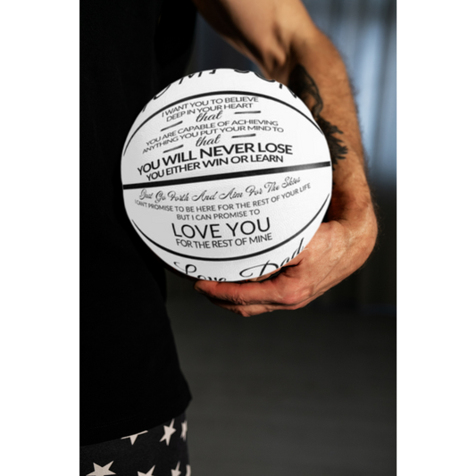 Son Love Dad Basketball - Four Panel Printed