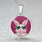 Cute Bunny Necklace or Keychain, Pink Leopard Bunny Jewelry, Kawaii Rabbit Pendant for Teen Girl, Easter Basket Stuffer Gift