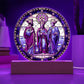 Three Kings Acrylic Circle Ornament and Plaque