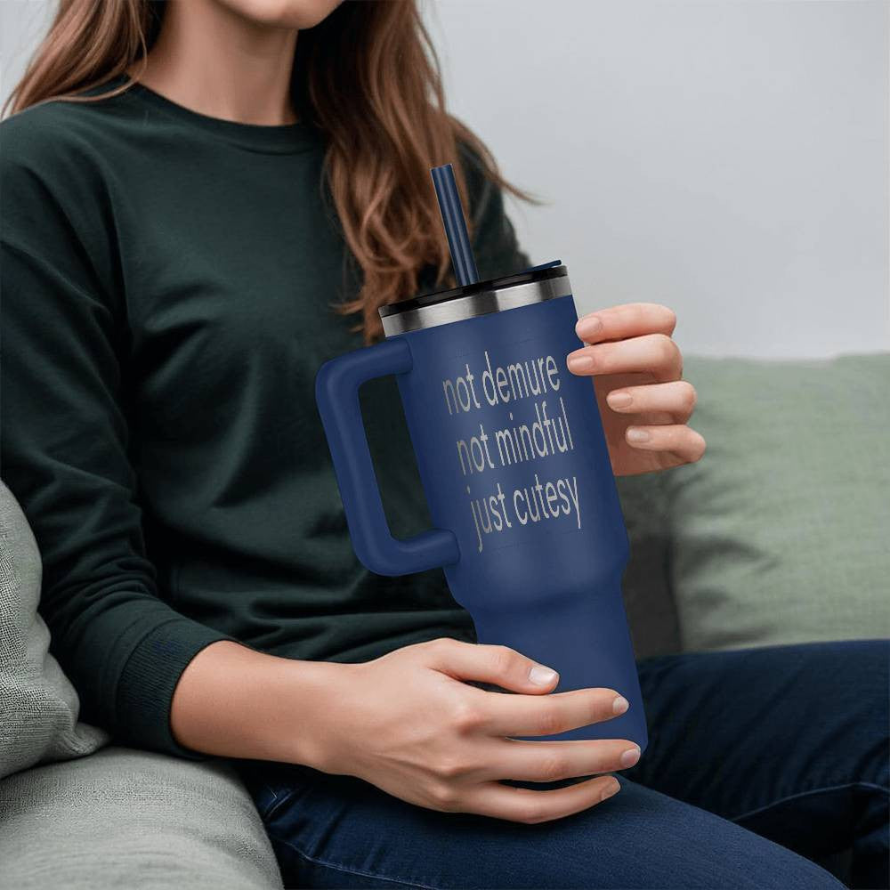 Just Cutesy 40 oz Tumbler - Very Demure Trend